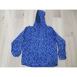 Vintage 90s Nike 1/4 Zip Mens Small Windbreaker Warmup Jacket Purple Hip Hop